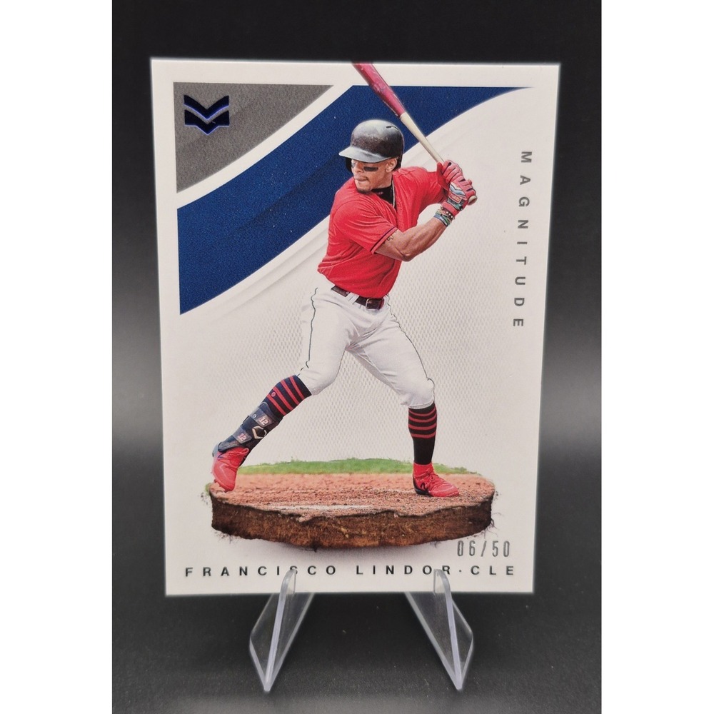 2020 Panini Chronicles Magnitude Francisco‎ Lindor #19 Blue /50 Indians Mets